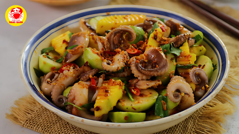 Cách làm gỏi cóc bạch tuộc kiểu Thái