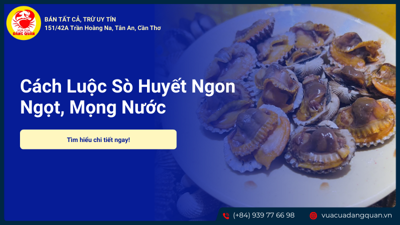 Cách luộc sò huyết