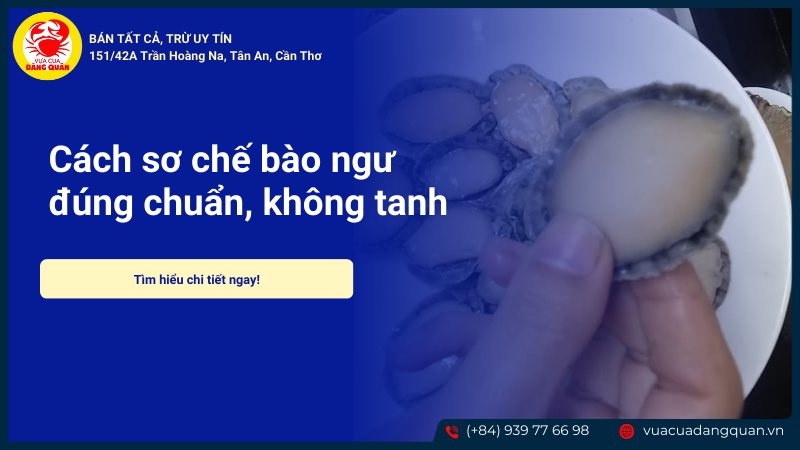 Cách sơ chế bào ngư