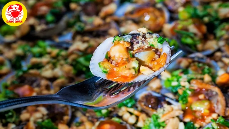 Sò huyết nướng mỡ hành