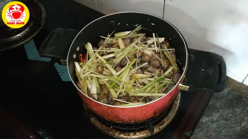 Hấp sò huyết với sả Hấp sò huyết với sả