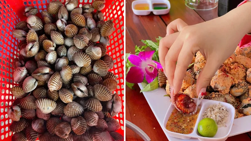 Mua để chế biến sò huyết cháy tỏi