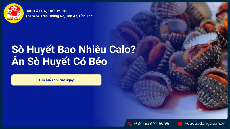 Ăn sò huyết có béo không