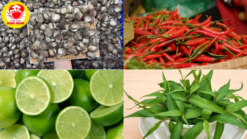 Nguyên liệu làm sò huyết Lacoste