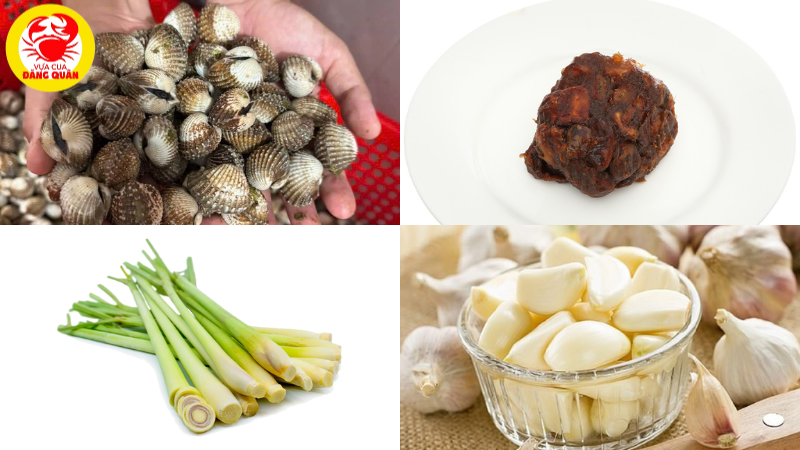 Nguyên liệu sò huyết rang me Nguyên liệu sò huyết rang me