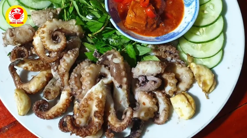 Bạch tuộc nướng chao 