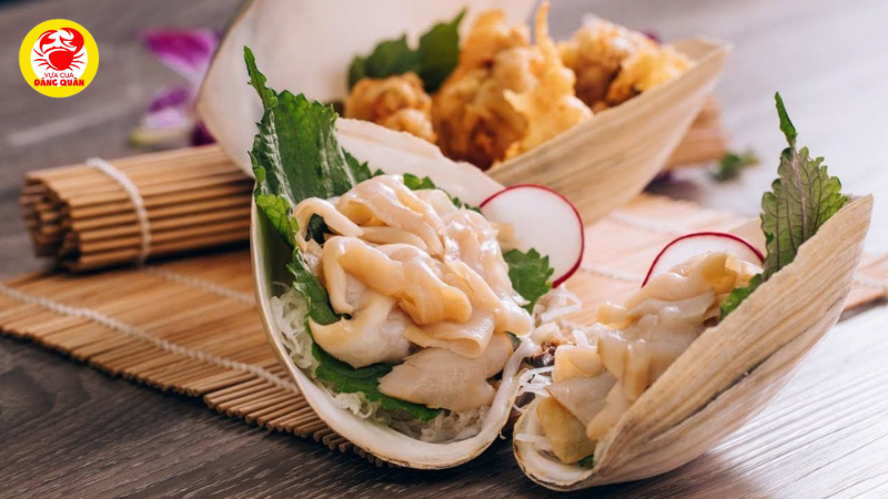 Sashimi ốc vòi voi Sashimi ốc vòi voi