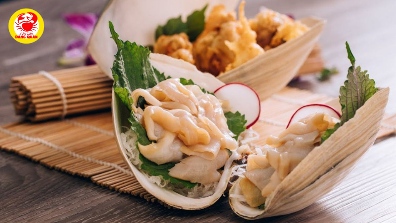 Sashimi ốc vòi voi Sashimi ốc vòi voi