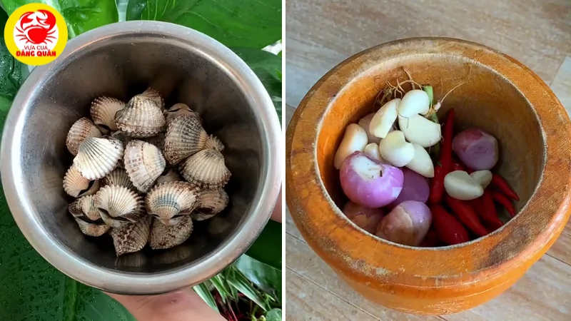 Nguyên liệu làm sốt sò huyết Thái