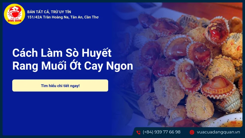 Sò huyết rang muối ớt