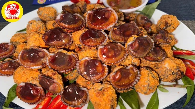 Món sò huyết rang muối ớt thành phẩm