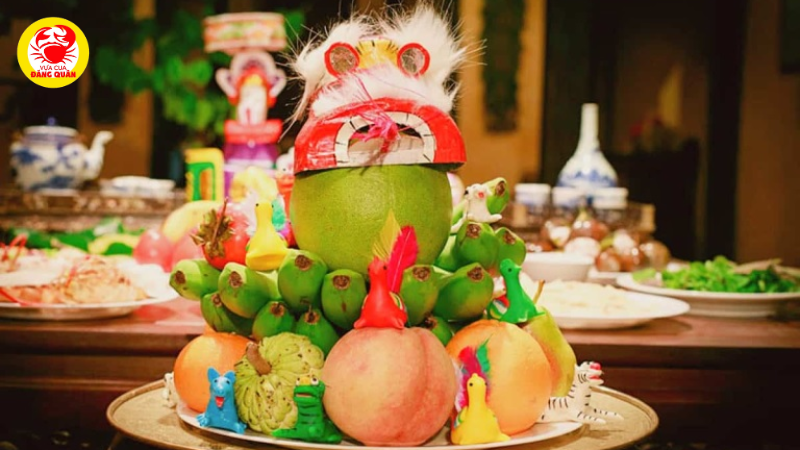 Trang trí mâm ngũ quả Trung Thu