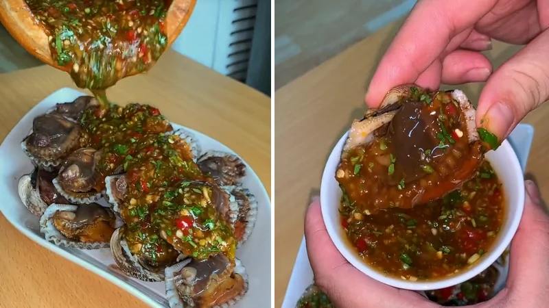 Nước sốt sò huyết kiểu Thái