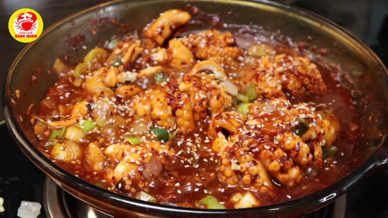 Xào bạch tuộc và hoàn thành
