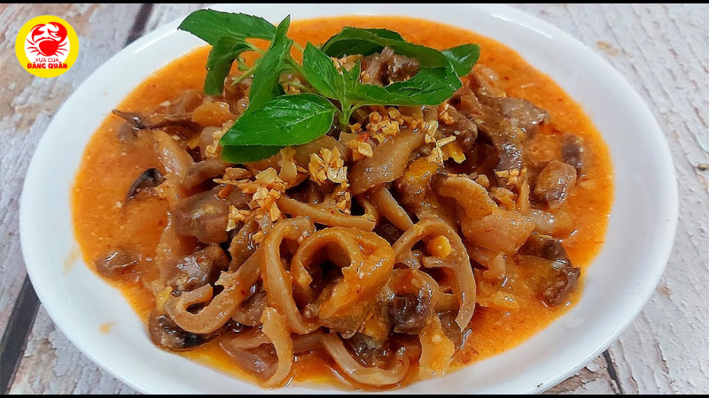 Ốc vòi voi xào nấm Ốc vòi voi xào nấm