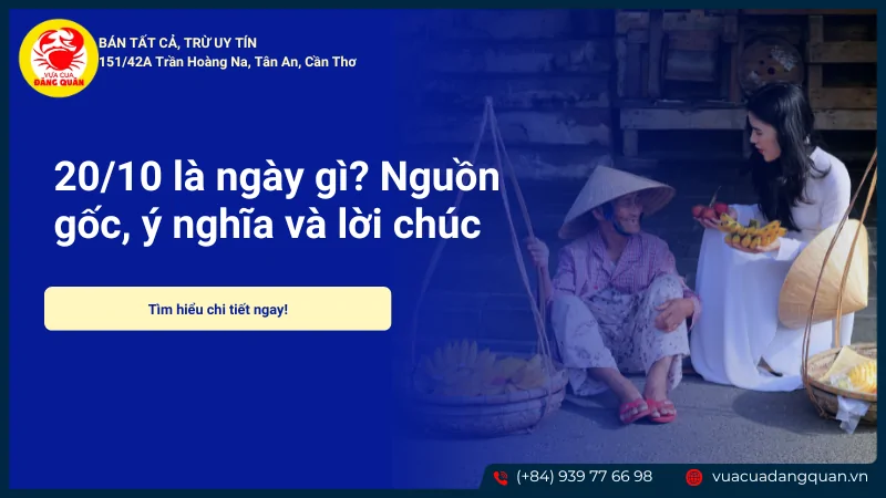 20/10 là ngày gì? Nguồn gốc, ý nghĩa và lời chúc 2025