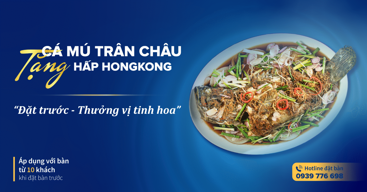 Tặng cá mú trân châu hấp HongKong