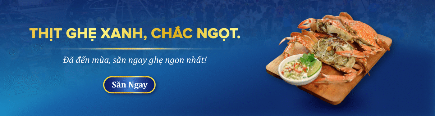 Thịt ghẹ xanh, chắc ngọt