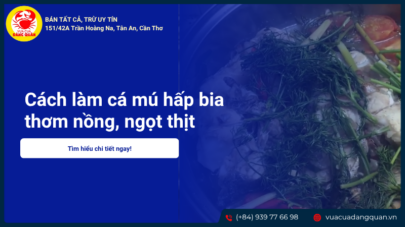 Cách làm cá mú hấp bia thơm nồng, ngọt thịt không tanh đơn giản tại nhà