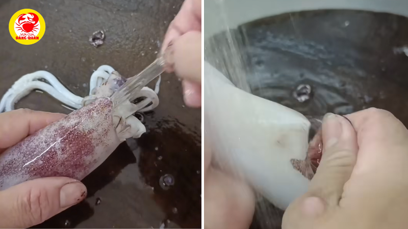 Cách lột da mực ống nhanh và dễ nhất