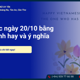 Lời chúc 20/10 bằng tiếng Anh hay và ý nghĩa 2025