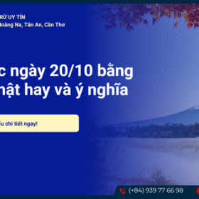 Lời chúc 20/10 bằng tiếng Nhật hay và ý nghĩa 2025