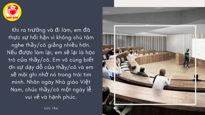 Lời chúc cho giảng viên đại học