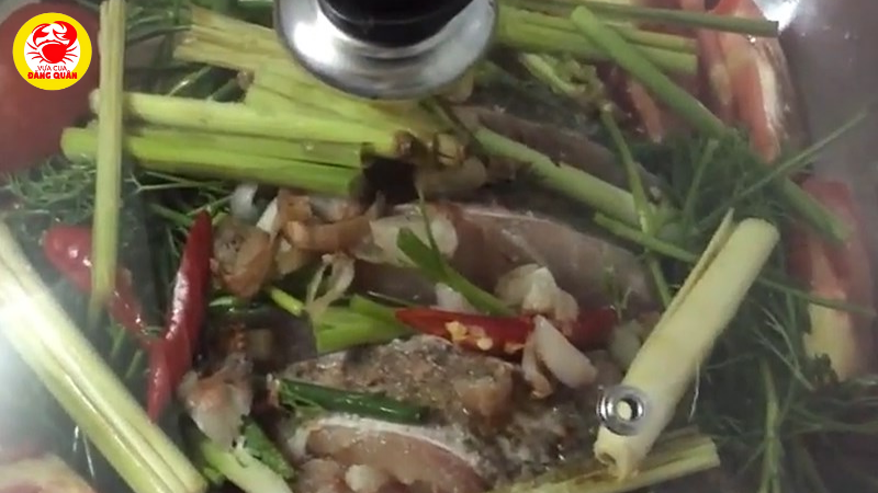 Hấp cá với bia