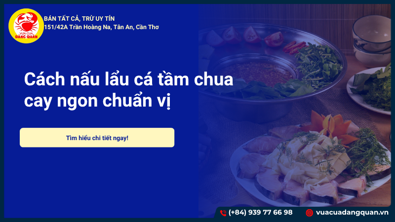 Cách nấu lẩu cá tầm chua cay ngon chuẩn vị, không tanh