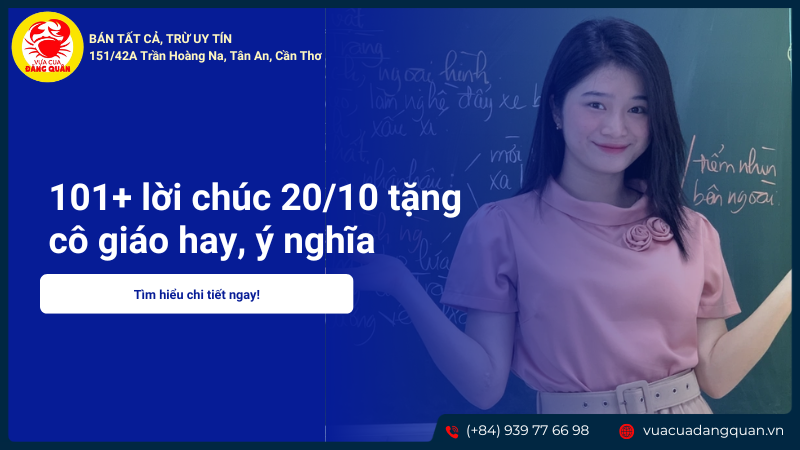 101+ lời chúc 20/10 cho cô giáo hay, ý nghĩa và chân thành nhất 2025