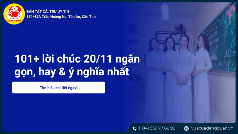 101+ lời chúc 20/11 ngắn gọn, hay & ý nghĩa nhất dành tặng thầy cô