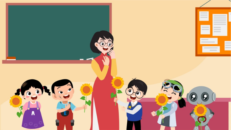 Lời chúc 20/10 cho cô giáo ngắn gọn, súc tích