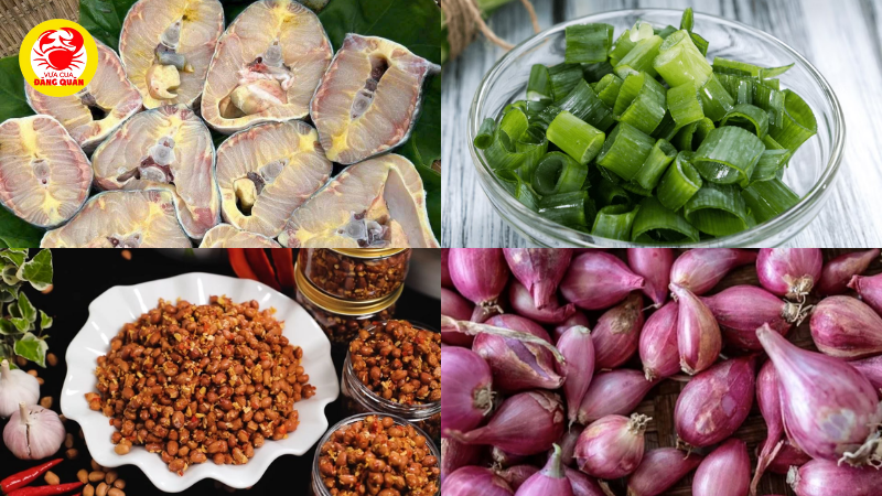 Nguyên liệu cá tầm nướng giấy bạc