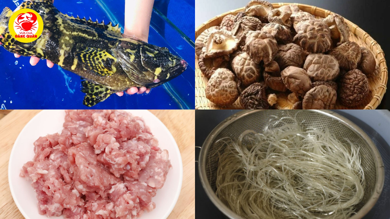 Nguyên liệu chính cá mú hâp HongKong