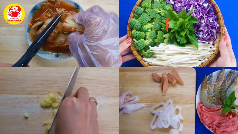 Nguyên liệu nấu mì cay cần chuẩn bị