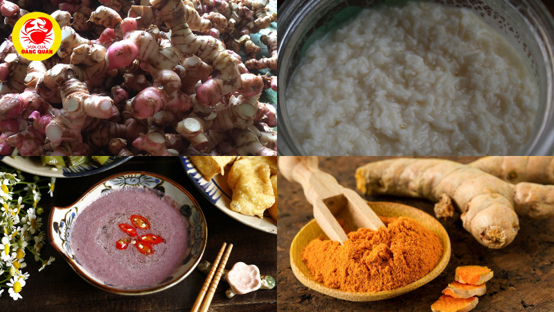 Nguyên liệu cho sốt ướp riềng mẻ