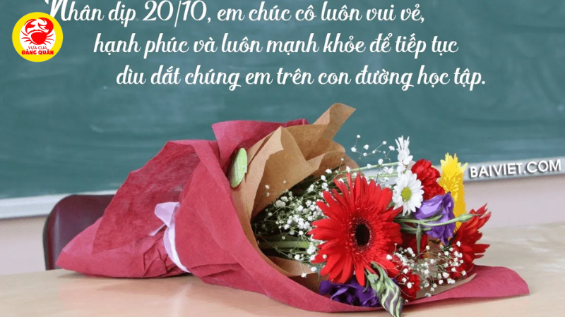 Thơ chúc 20/10 tặng cô giáo mến thương