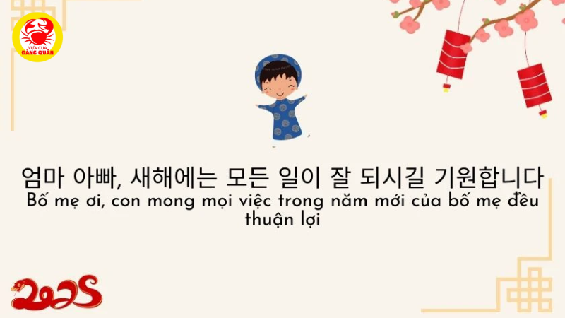 Lời chúc 20/10 tiếng Hàn tặng Mẹ (어머니께 드리는 축하 메시지)