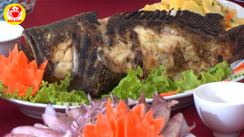 Thành phẩm cá mú nướng muối ớt