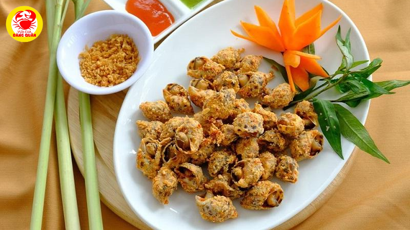 Thành phẩm ốc hương rang muối