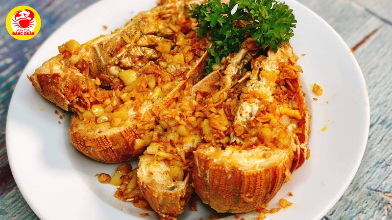 Tôm mũ ni cháy tỏi