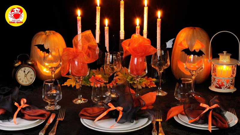 Trang trí bàn tiệc Halloween